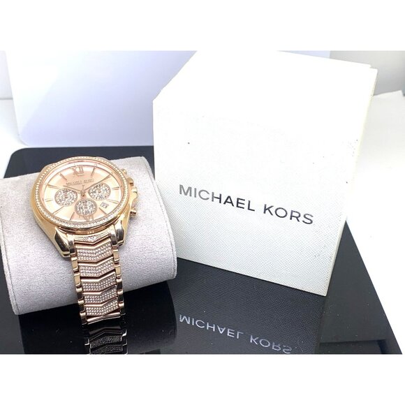 Michael Kors Women\'s Watch MK6730 Quartz Chronograph Rose Gold Steel 43mm main image 6